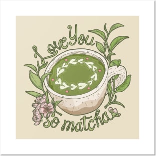 Matcha Latte Love Posters and Art